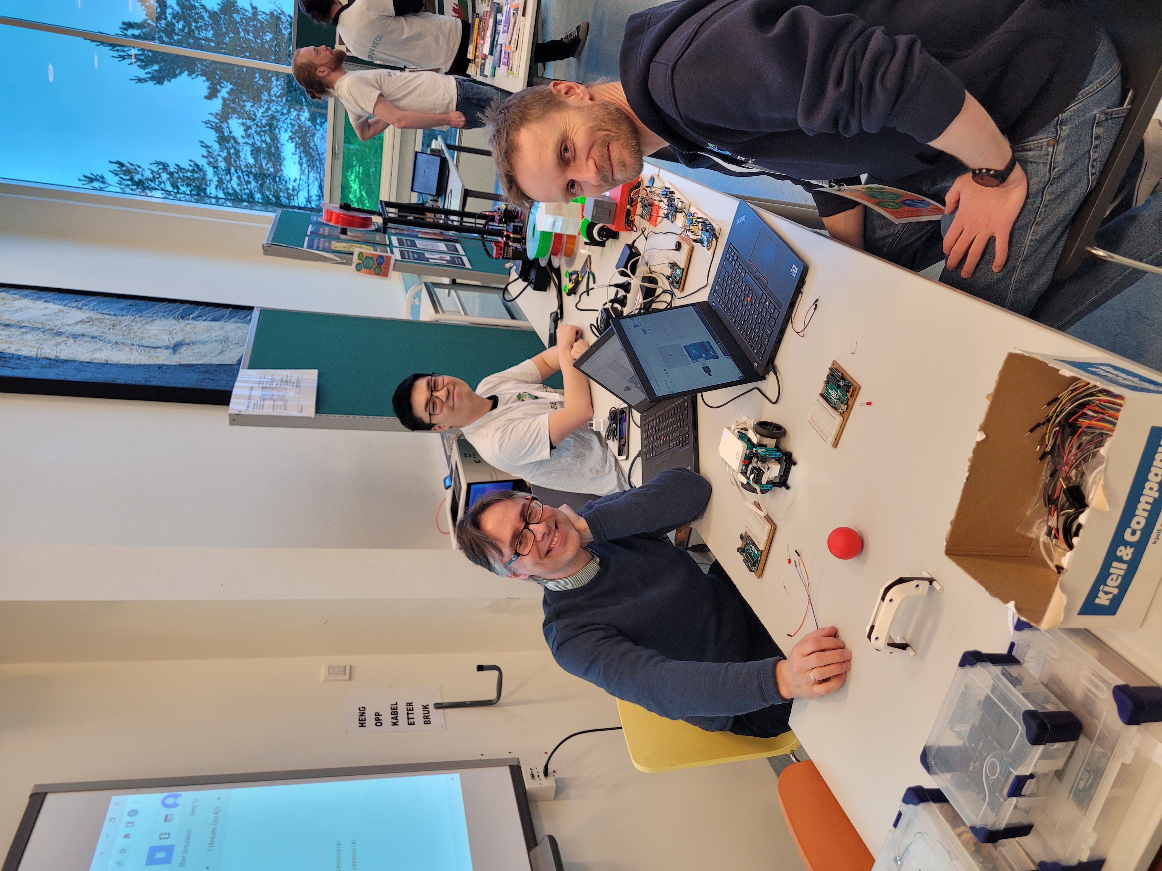 Teknologi og forskningslære på stand