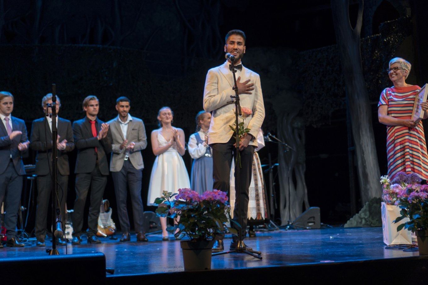 Takketale fra scenen