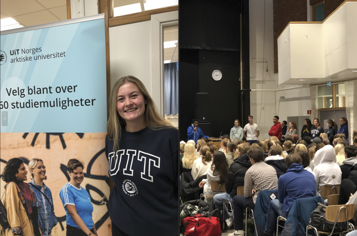 Foto: Ingrid Vaage Representant fra UiT og foredrag