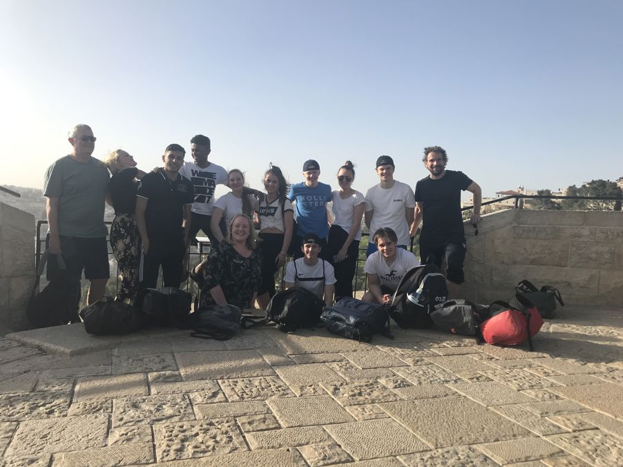 Foto: Carl Gustav Sölve Ossiannilsson Gruppebilde i Palestina