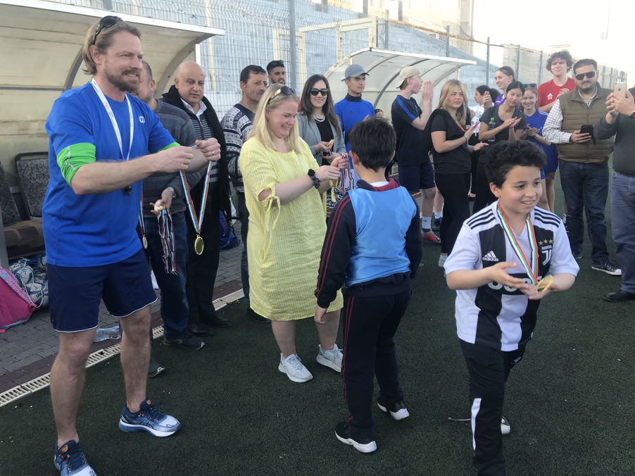 Foto: Hanne Sundelin-Sagdahl Medaljer til barna