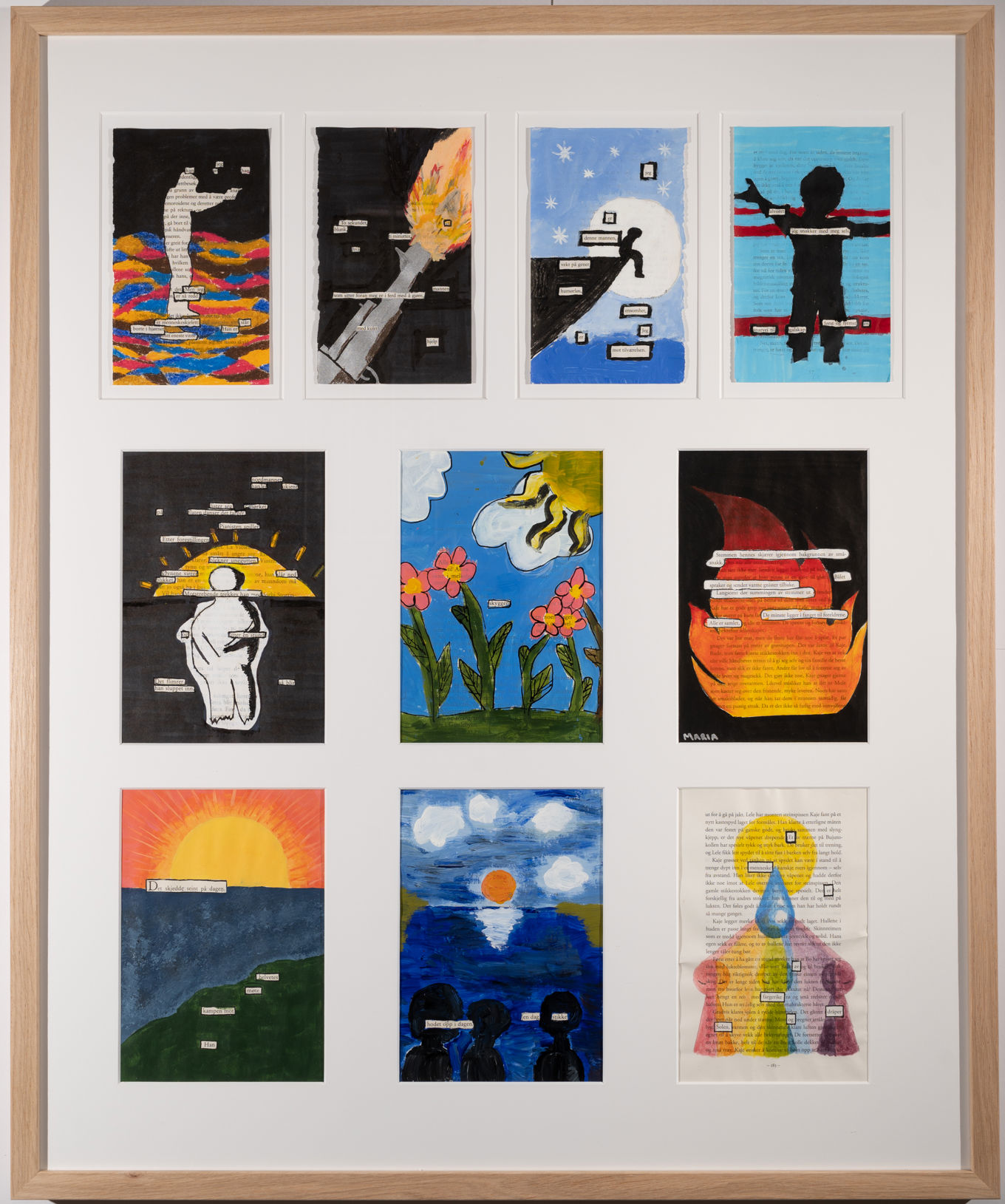 Del av 22.juli-utstillingen på Lambert 2022