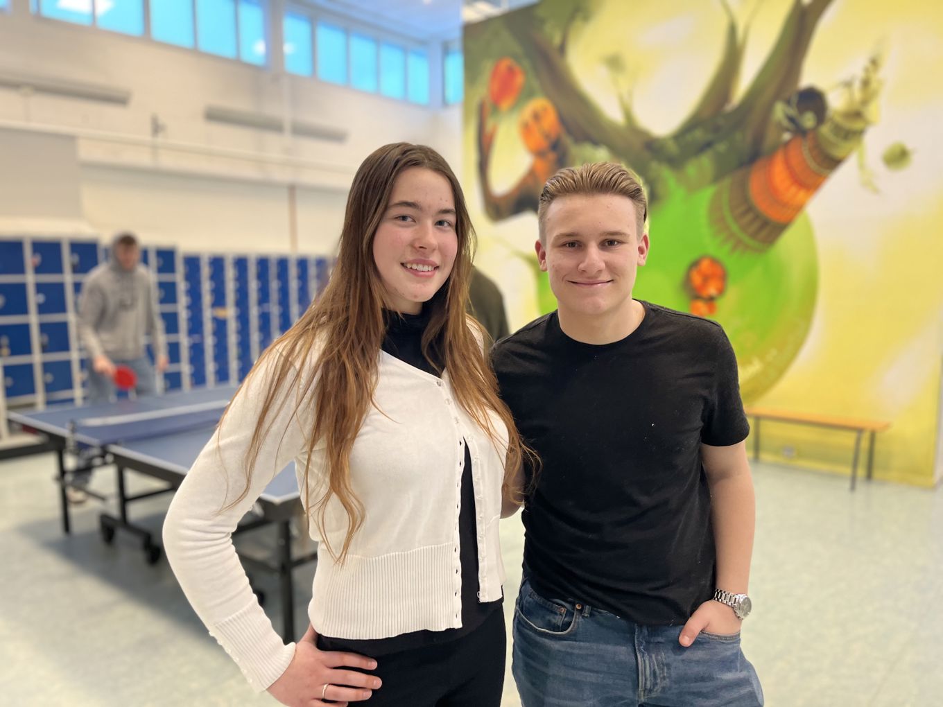 Elever på Lambertseter videregående skole